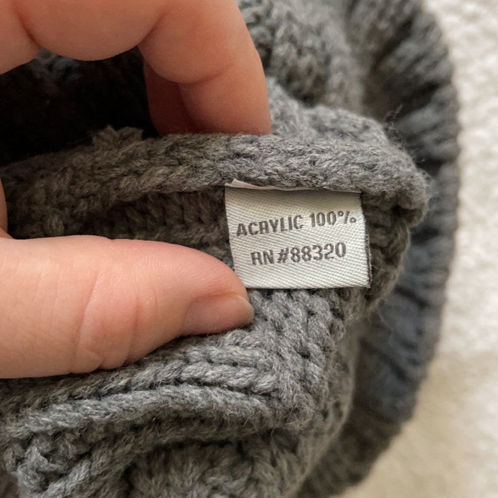 CC Beanie Slouchy Grey - Picture 5 of 5